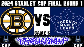 LIVE NHL  2024 Playoff Play By Play Commentary Boston Bruins  @ Toronot Maple Leafs  Game 6