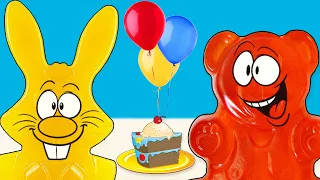 Birthday of a jelly bear