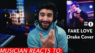 Musician Reacts To Shawn Mendes - Fake Love Drake cover in the Live Lounge