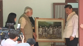 PM Modi & Chinese President Xi Jinping visit Sabarmati Ashram