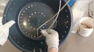 подвесное кашпо из искусственного ротанга 12 литров с красивым дном