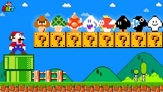 Super Mario Bros. but there are MORE Custom Mushroom All Enemies!