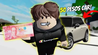 Brookhaven RP | ROBLOX | TURNING FIFTY PESOS TO A BRANDNEW CAR!