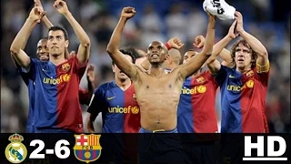 Barcelona vs Real Madrid 6-2 - All Goals- La Liga 02/05/2009 HD