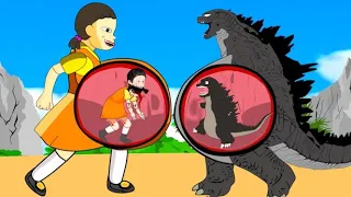 Evolution Of Godzilla PREGNANT Vs Squid Game Doll PREGNANT | Godzilla Animation