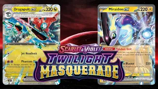 Miraidon is BACK in Twilight Masquerade! Dragapult Charizard vs Miraidon Tabletop Testing