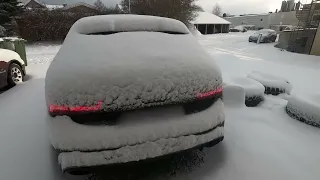 Audi RS6 Remote start system in a snowy Norway!