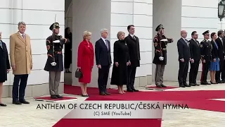 CZECH & SLOVAK ANTHEMS - Czech President Petr Pavel in Slovakia (2023)