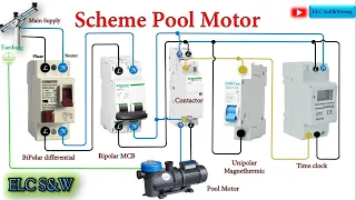 How to wire  rail timer to a pool pump Motor| Wiring Diagram