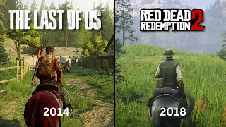 The Last Of Us Part 1 Remastered Vs Red Dead Redemption 2 - Gameplay and Details Comparison