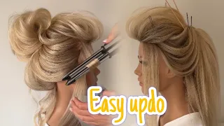 Beautiful wedding updo hairstyle tutorial