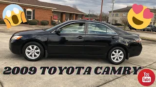 2009 TOYOTA CAMRY LE  WALK AROUND AND TEST DRIVE