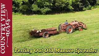 Testing Manure Spreader Bought from Online Auction