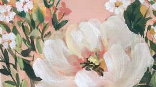 Paint with me LIVE! Loose Watercolor Flowers