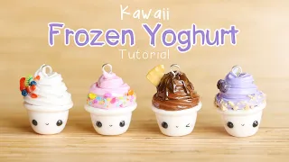 Kawaii Frozen Yoghurt│Polymer Clay Tutorial