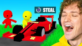 Stealing A SUPER CAR In Wobbly Life!