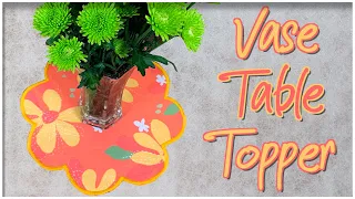 DIY Flower Vase Mat | Table Topper Tutorial | The Sewing Room Channel