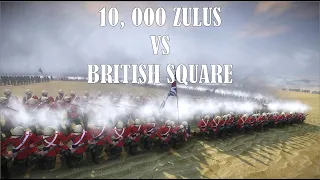 10, 000 ZULUS CHARGE A BRITISH SQUARE!!! - Napoleon Total War: Anglo-Zulu War mod