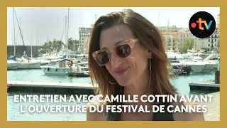 #Cannes2024. Camille Cottin en entretien avant la cérémonie d'ouverture du 77ᵉ Festival de Cannes