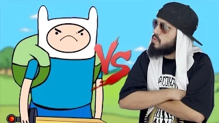 Finn (Hora de Aventura) VS. Mussoumano | Batalha Cartoon - part. Felipe Castanhari