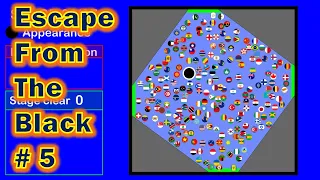 Escape from the black #5  ～216 countries marble run game in algodoo～ | Marble Factory