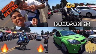 KAWASAKI H2 🔥  MEDIO METRO *ME ROBARON LA CAMARA* 😞 TRES MARIAS