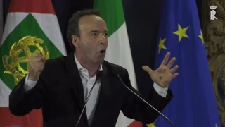 Benigni interviene alla cerimonia di presentazione David di Donatello