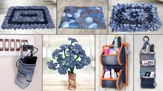 8 Old Jeans Ideas !!! Best Out of Waste || Old Clothes Reuse