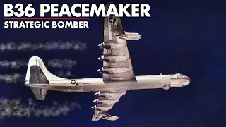 B-36 Peacemaker | Convair's massive American strategic bomber | Upscaled video