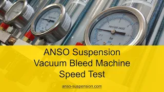 ANSO Suspension Vacuum Bleed Machine - Speed Test - Shock Damper RockShox Fox Ohlins DVO Cane Creek