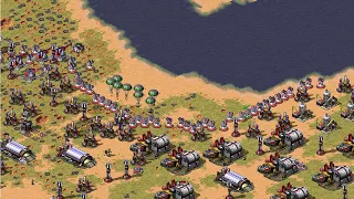 Red Alert 2 | Arab Attack | 7 hard AI vs 1