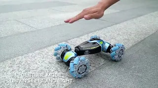 twist gesture sensor RC stunt car double sided remote control car toy