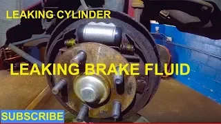 Leaking Brake Fluid, Bad Wheel Cylinder