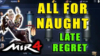 MIR4 - All for Naught - Late Regret Guide! Mystery Scroll Quest Walkthrough!