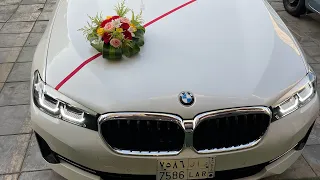 Driving my wedding BMW520i car in Jeddah #bmw520i