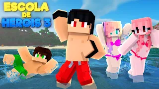 Minecraft: DIA DE PRAIA - ESCOLA DE HEROIS 3 Ep.20 ‹‹ P3DRU ››