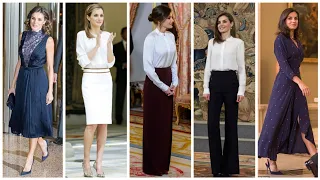 Queen Letizia dresses collection 2024 | Latest and unique Queen Letizia dresses Style 2023