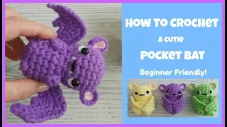 How To Crochet A Bat ~ Beginner Friendly Video