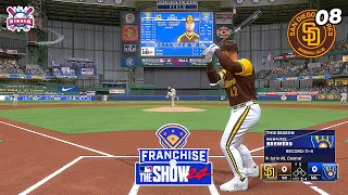 MLB The Show 24 San Diego Padres vs Milwaukee Brewers - Luis Arraez Debut - Franchise Mode #8 PS5 4K