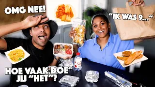 OP WELKE LEEFTIJD ZIJN WIJ 0NTMAAGD? | SURINAAMS MUKBANG MET KING FAISEL