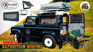 Expedition windows Explore Glazing - reviews and installations  | Jeep Suzuki Toyota 70 Niva