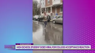 High school student goes viral for college acceptance reaction | Studio 13 Live