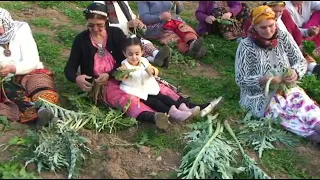 Reportage sur la femme kabyle,coutumes et les traditions sur l'accueil du printemps,Amagger n tefsut