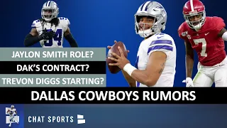 Cowboys Rumors On Dak Record Contract, Trevon Diggs Starting, Jaylon Smith Role & Tony Pollard Usage