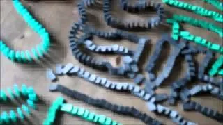 New World Record - The longest squiggle domino line EVER