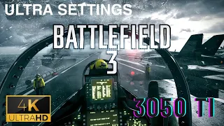 Battlefield 3: Ultra Settings | Jet Mission | 4K 60 FPS RTX 3050 Ti