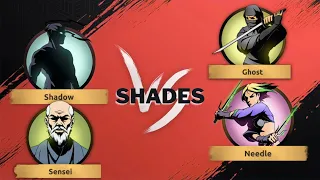 Shadow Fight : Shades ACT - 1 ( ch-1,2,3) bosses battle 💣 || Shadow Fight Shades