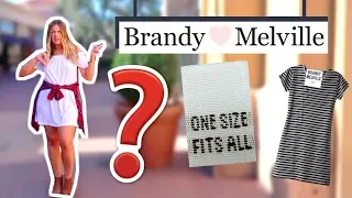 TRYING "ONE SIZE FITS ALL" AT BRANDY MELVILLE