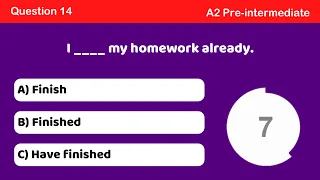 present perfect or past simple # A2 Lesson N°3 Quiz N°2