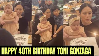 Toni Gonzaga 40th Birthday! SIMPLENG SELEBRASYON sa Restaurant